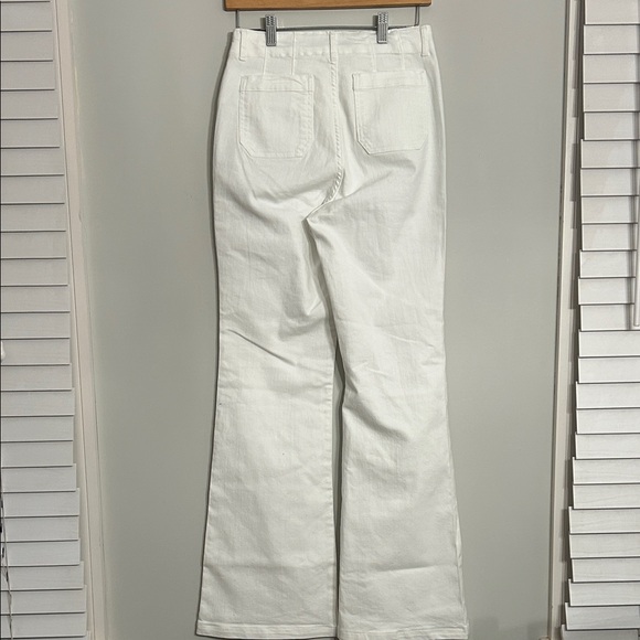 G by Giuliana White Wide-Leg Jeans with Gold Button - Picture 4 of 11